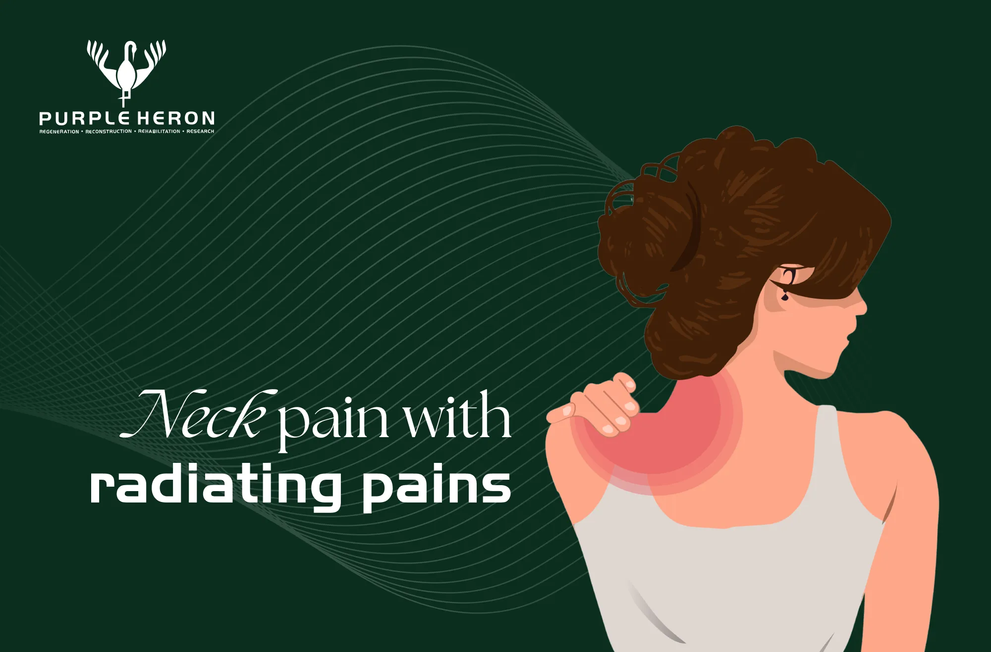 Neck pains with radiating pains image